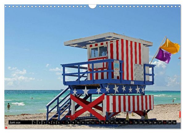 Produktbild: MIAMI (Wandkalender 2026 DIN A3 quer), CALVENDO Monatskalender