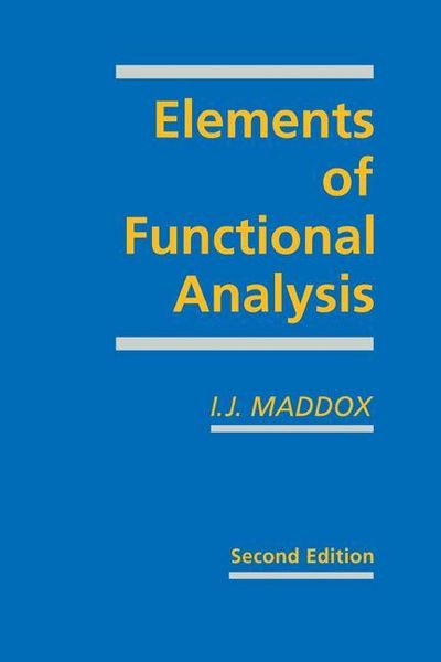 Produktbild: Elements of Functional Analysis