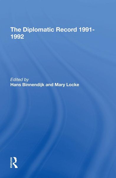 Produktbild: The Diplomatic Record 19911992