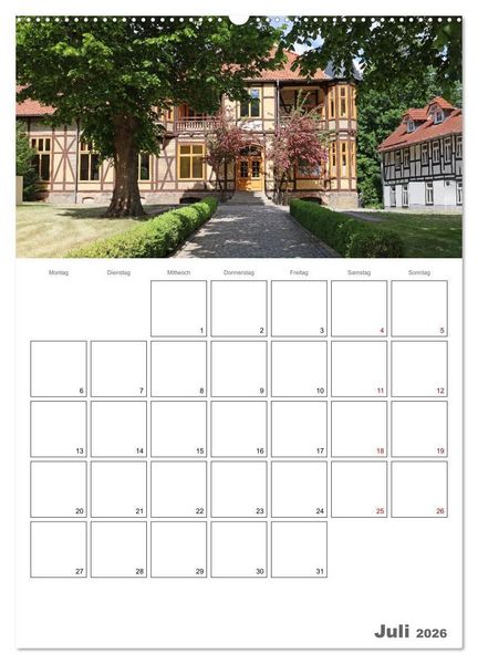 Produktbild: Ilsenburg im Harz - Terminplaner (Wandkalender 2026 DIN A2 hoch), CALVENDO Monatskalender