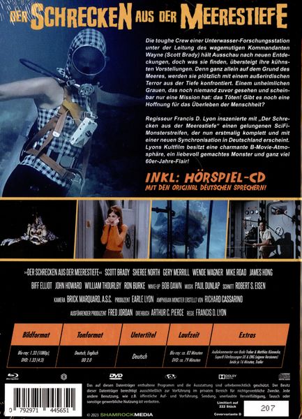 Produktbild: Der Schrecken aus der Meerestiefe - Mediabook - Cover D - 3 Disc Edition (Blu-ray+DVD+CD)