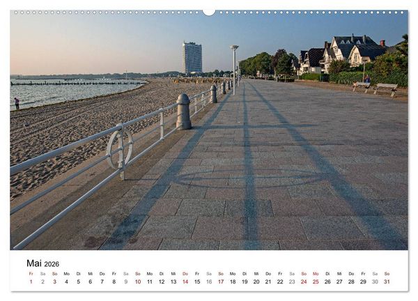 Produktbild: Ostseeheilbad Travem&uuml;nde - L&uuml;becks sch&ouml;nste Tochter (hochwertiger Premium Wandkalender 2026 DIN A2 quer), Kunstdruck in Hochglanz