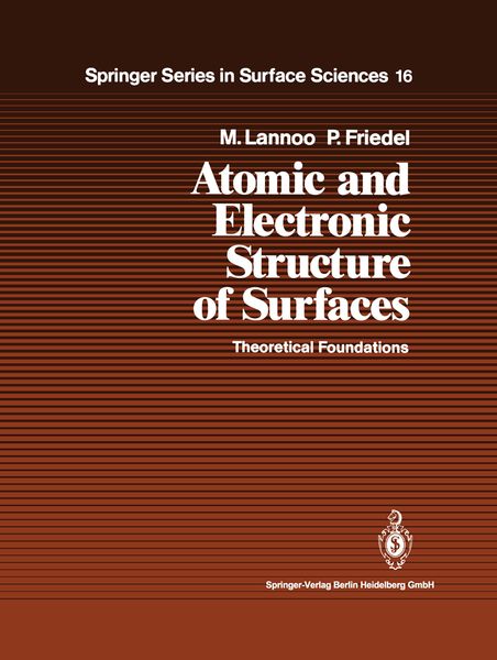Produktbild: Atomic and Electronic Structure of Surfaces