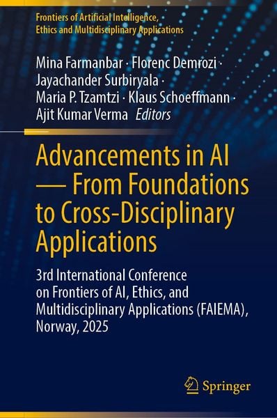 Produktbild: Advancements in AI &mdash; From Foundations to Cross-Disciplinary Applications