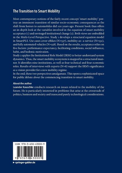 Produktbild: The Transition to Smart Mobility