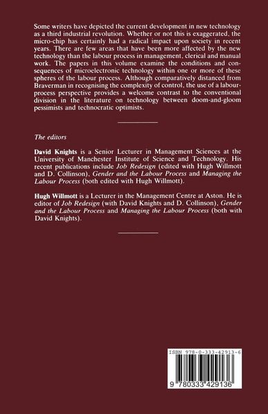 Produktbild: New Technology and the Labour Process