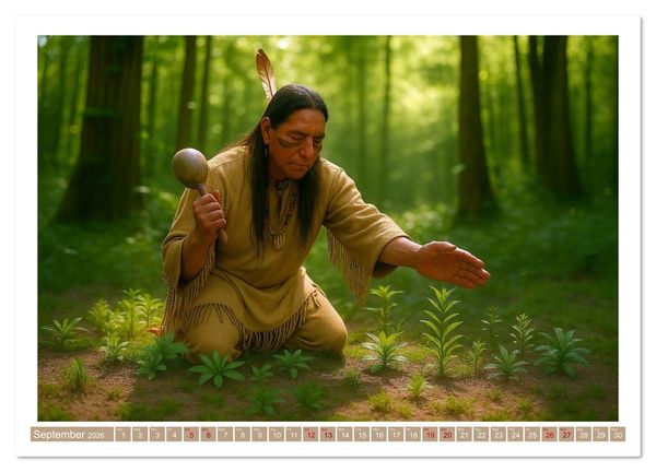Produktbild: Spiritual Native American (Wall Calendar 2026 DIN A3 landscape), CALVENDO 12 Month Wall Calendar