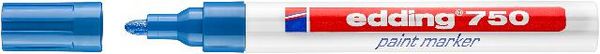 Produktbild: Edding 750 paint marker 4-750003 Lackmarker Blau 2 mm, 4mm