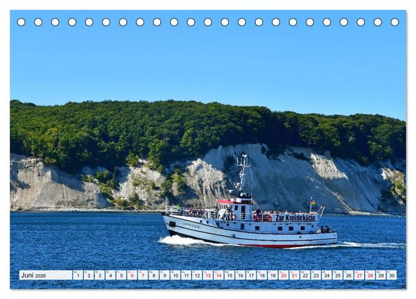 Produktbild: Sassnitz mit der Kreidek&uuml;ste (Tischkalender 2026 DIN A5 quer), CALVENDO Monatskalender
