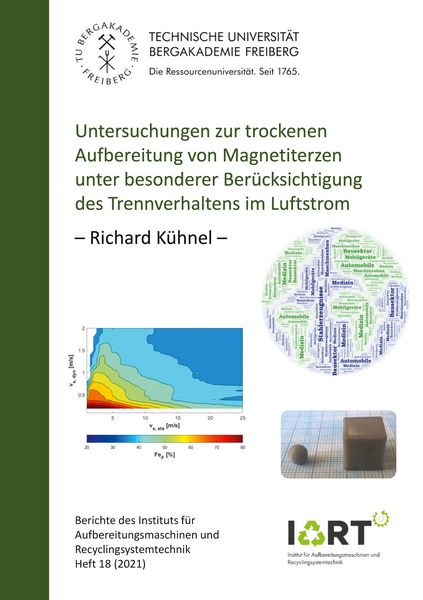 Produktbild: Untersuchungen zur trockenen Aufbereitung von Magnetiterzen unter besonderer Ber&uuml;cksichtigung des Trennverhaltens im Luftstrom