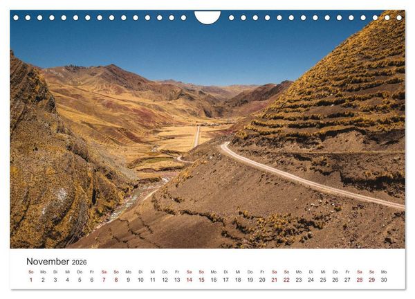 Produktbild: Geheimnisvolles Peru (Wandkalender 2026 DIN A4 quer), CALVENDO Monatskalender