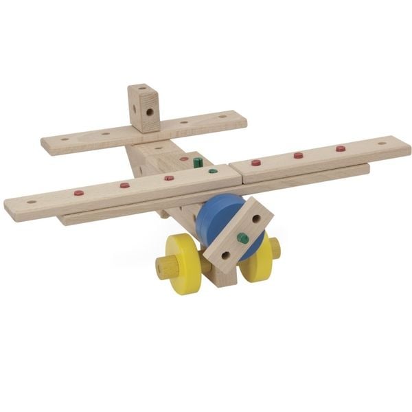 Produktbild: MATADOR 21263 - Maker M263, Baukasten, Holz, 263 Teile, Konstruktionsbaukasten, ab 3 Jahren, Spielend lernen!
