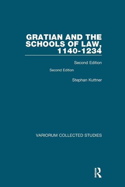 Produktbild: Gratian and the Schools of Law, 1140-1234