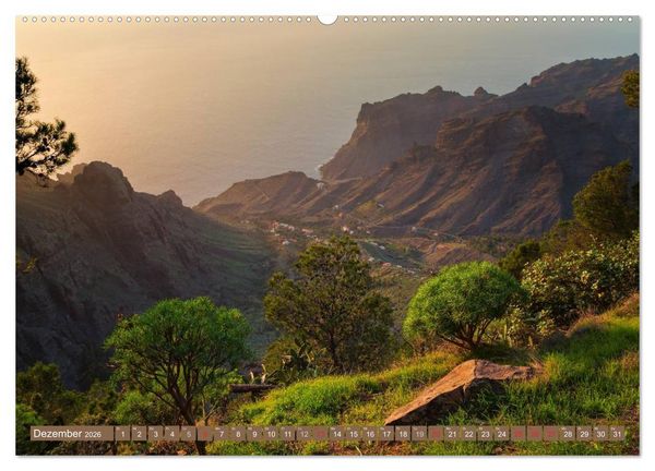 Produktbild: La Gomera Sonne, Meer und Vulkane (hochwertiger Premium Wandkalender 2026 DIN A2 quer), Kunstdruck in Hochglanz
