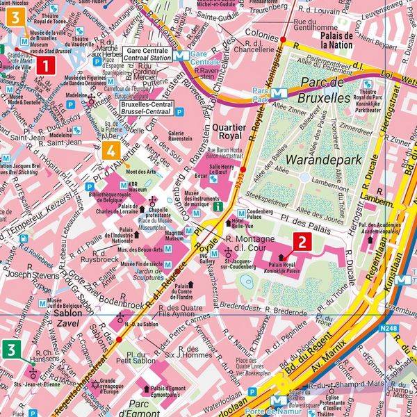 Produktbild: Freytag & berndt Innenstadtplan Br&uuml;ssel 1:10.000