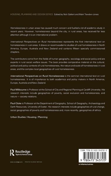 Produktbild: International Perspectives on Rural Homelessness