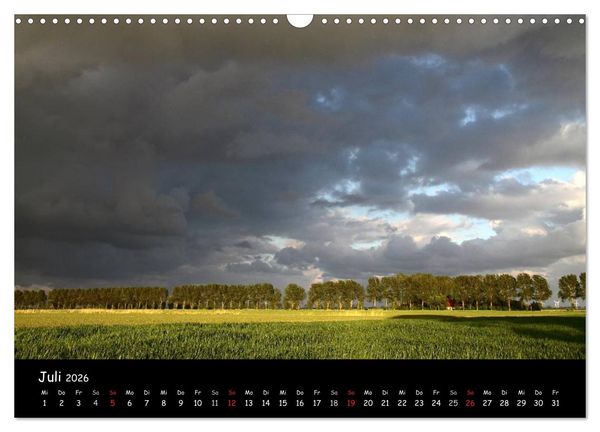 Produktbild: Ostfriesland - Land und Wetter (Wandkalender 2026 DIN A3 quer), CALVENDO Monatskalender