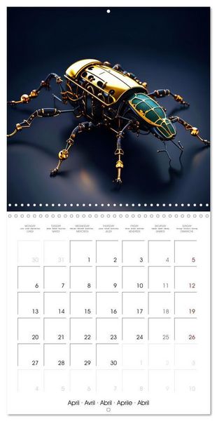 Produktbild: Mechanical Insects (Wall Calendar 2026 12 &times; 12 Inch) CALVENDO 12 Month Wall Calendar
