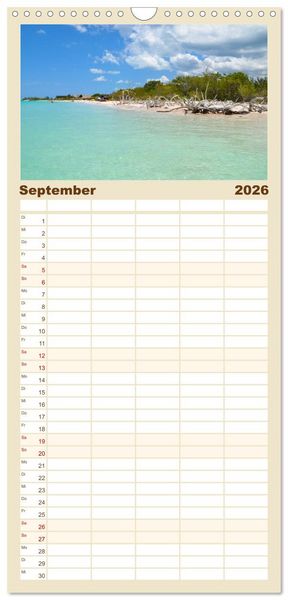 Produktbild: Familienplaner 2026 - Erlebe mit mir Lebenszeit mit 5 Spalten (Wandkalender, 21 x 45 cm) CALVENDO