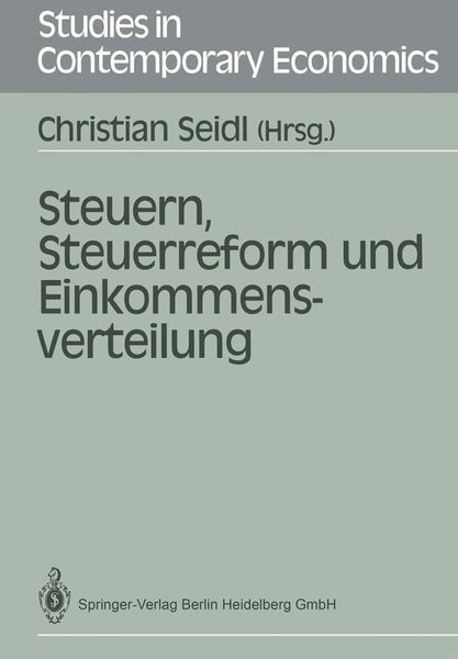 Produktbild: Steuern, Steuerreform und Einkommensverteilung