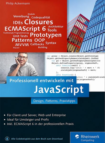 Produktbild: Professionell entwickeln mit JavaScript