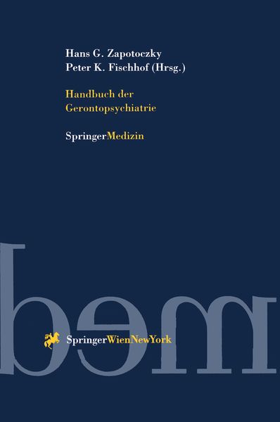 Produktbild: Handbuch der Gerontopsychiatrie