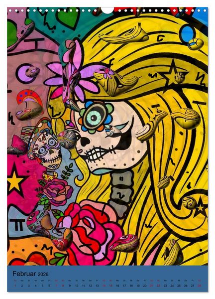 Produktbild: Nico Bielows Dia los Muertos (Wandkalender 2026 DIN A3 hoch), CALVENDO Monatskalender