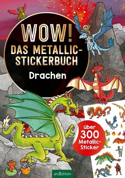 Produktbild: WOW! Das Metallic-Stickerbuch &ndash; Drachen
