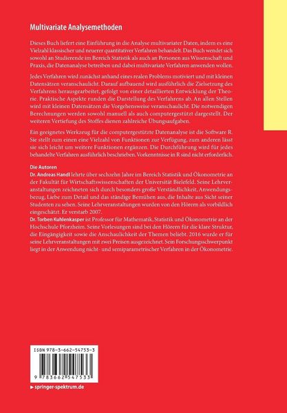 Produktbild: Multivariate Analysemethoden