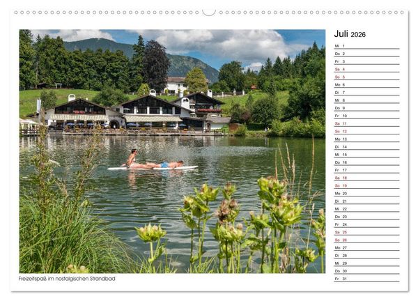 Produktbild: Zu Besuch am Riessersee (hochwertiger Premium Wandkalender 2026 DIN A2 quer), Kunstdruck in Hochglanz