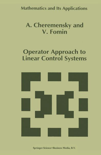 Produktbild: Operator Approach to Linear Control Systems