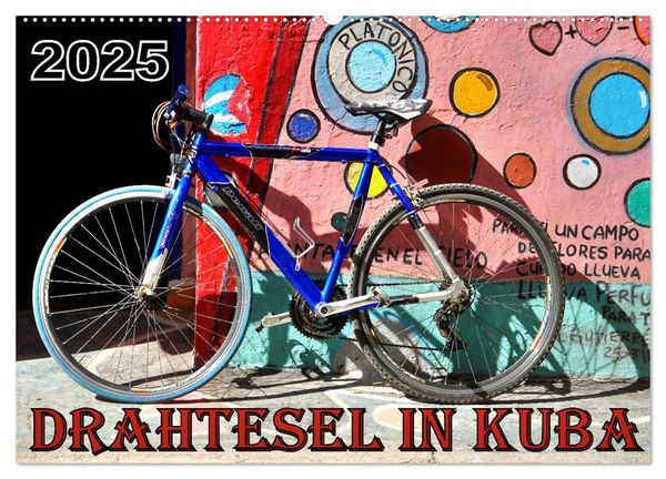 Drahtesel in Kuba (Wandkalender 2026 DIN A2 quer), CALVENDO Monatskalender