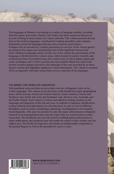 Produktbild: The Languages and Linguistics of Western Asia