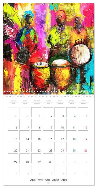 Produktbild: Colorful Raw Art (Wall Calendar 2026 12 &times; 12 Inch) CALVENDO 12 Month Wall Calendar