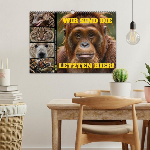 Produktbild: Wir sind die Letzten hier! Wir sterben aus. Wie du uns helfen kannst! (Wandkalender 2026 DIN A3 quer), CALVENDO Monatskalender