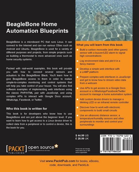Produktbild: BeagleBone Home Automation Blueprints