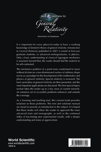 Produktbild: INTRODUCTION TO GENERAL RELATIVITY