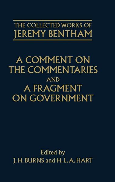 Produktbild: A Comment on the Commentaries and a Fragment on Government