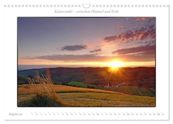 Produktbild: Kaiserstuhl zwischen Himmel und Erde (Wandkalender 2026 DIN A3 quer), CALVENDO Monatskalender