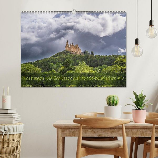 Produktbild: Festungen und Schl&ouml;sser auf der Schw&auml;bischen Alb (Wandkalender 2026 DIN A2 quer), CALVENDO Monatskalender