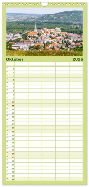 Produktbild: Familienplaner 2026 - Das Weinviertel im wundersch&ouml;nen Nieder&ouml;sterreich. mit 5 Spalten (Wandkalender, 21 x 45 cm) CALVENDO