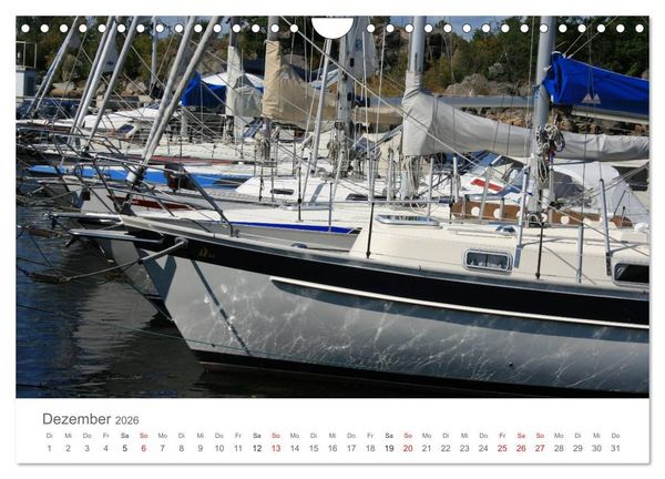 Produktbild: Segelboote in S&uuml;dschwedens Sch&auml;ren (Wandkalender 2026 DIN A4 quer), CALVENDO Monatskalender