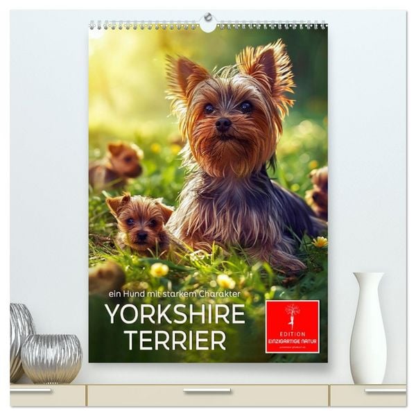 Produktbild: Yorkshire Terrier - ein Hund mit starkem Charakter (hochwertiger Premium Wandkalender 2026 DIN A2 hoch), Kunstdruck in Hochglanz