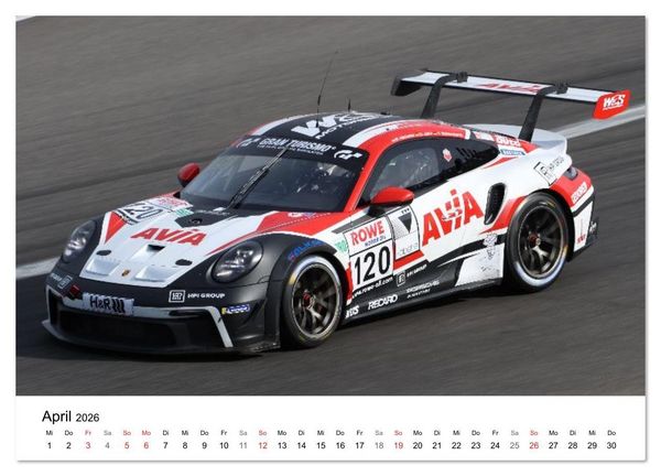 Produktbild: Motorsport aus Zuffenhausen (Wandkalender 2026 DIN A4 quer), CALVENDO Monatskalender