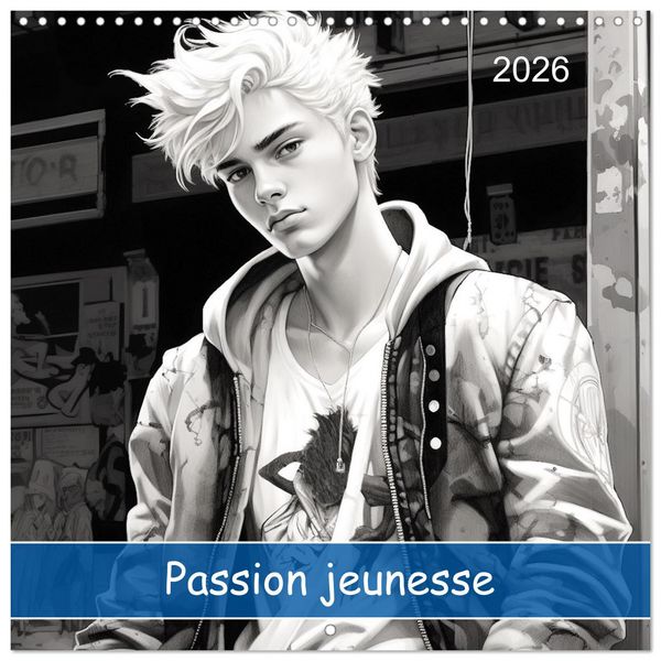Passion jeunesse (Calendrier mural carré 2026 30x30 cm) Calendrier double avec une page pour vos prises de notes