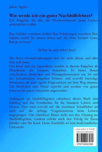 Produktbild: Wie werde ich ein guter Nachhilfelehrer?