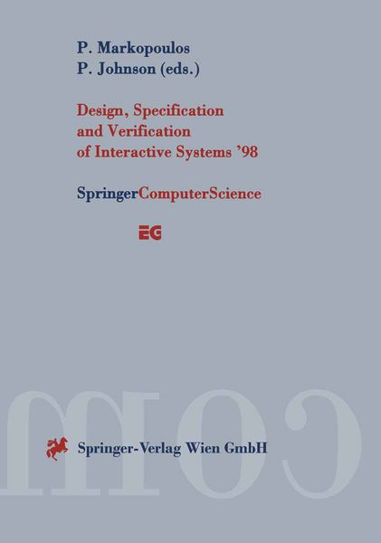 Produktbild: Design, Specification and Verification of Interactive Systems &rsquo;98