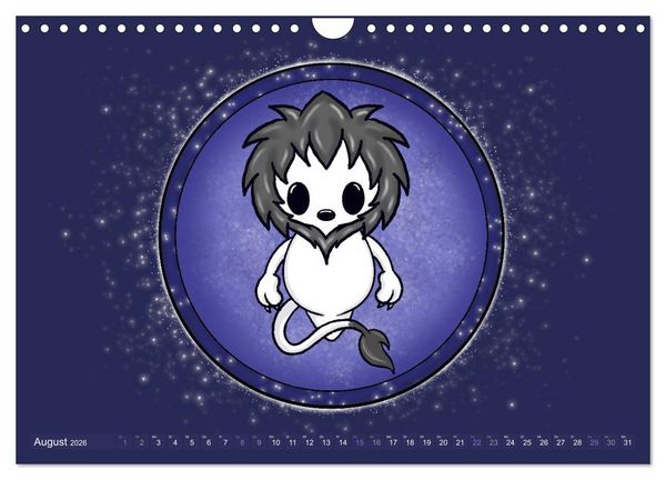 Produktbild: Geister Sternzeichen (Wandkalender 2026 DIN A4 quer), CALVENDO Monatskalender