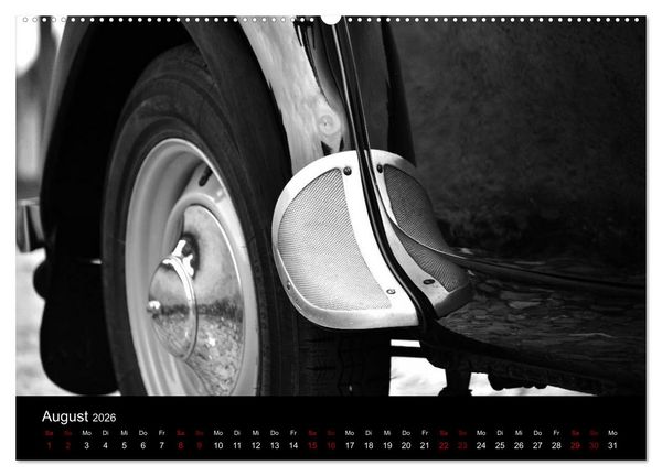 Produktbild: Citro&euml;n 11 CV Traction Avant in schwarzweiss (Wandkalender 2026 DIN A2 quer), CALVENDO Monatskalender