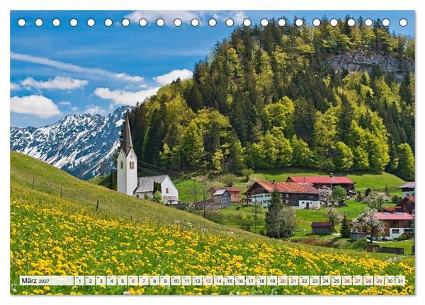 Produktbild: Traumhaftes Allg&auml;u (Tischkalender 2027 DIN A5 quer), CALVENDO Monatskalender